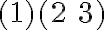 (1)(2 \: 3)