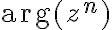 \arg(z^{n})