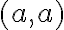 (a,a)