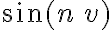 \sin(n\, v)