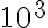 10^3