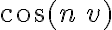 \cos(n\, v)